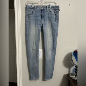 American Eagle Outfitters Super Super Stretch Blue Denim Jeans Women’s Size 10
